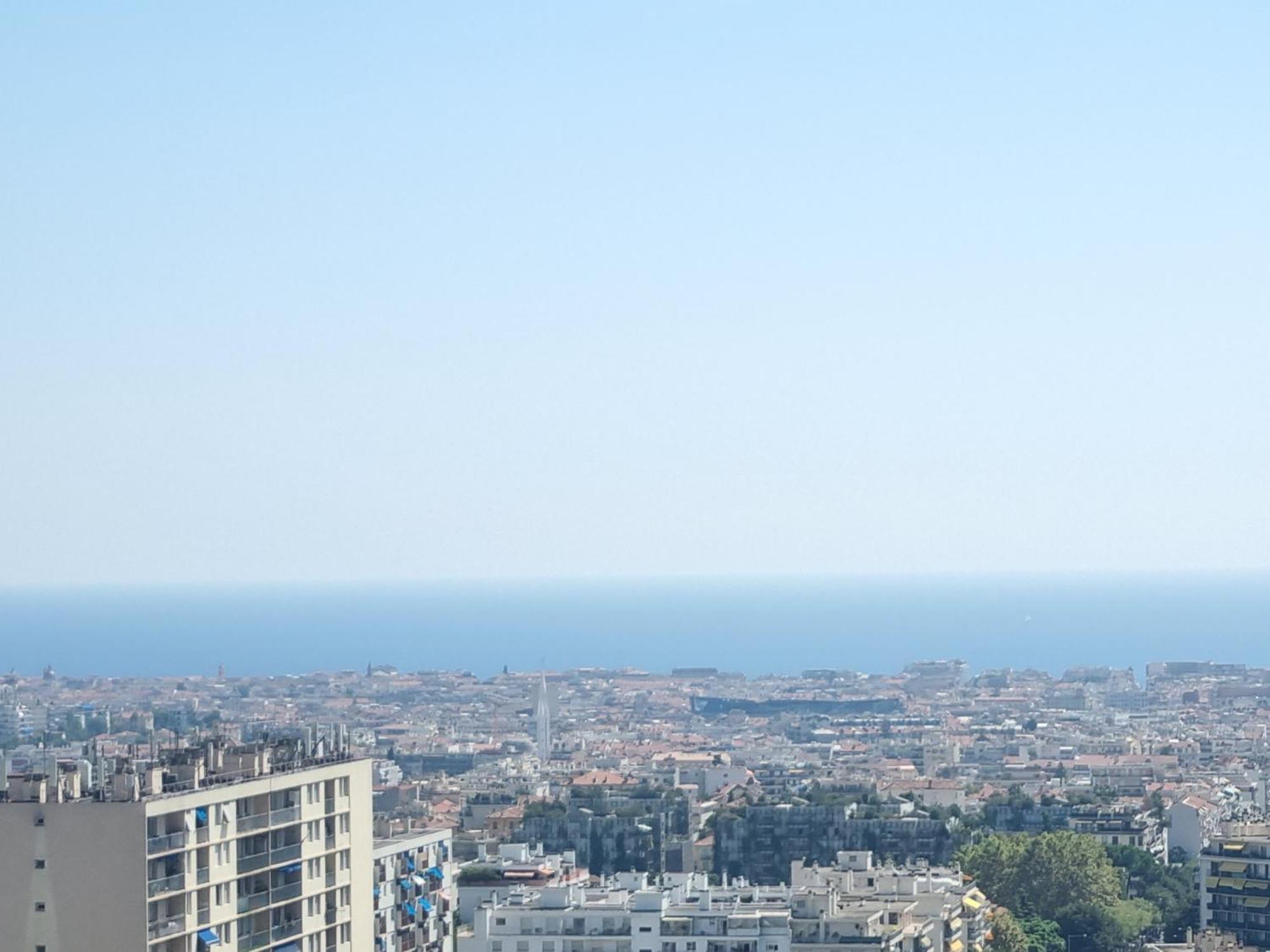 Chambre Privative Renove 2024, Climatisation, Tramway Sur Place , 12 Min Centre, 16 Min Plage, Apercu Lateral Mer, 2 Wc Avec 2 Salle De Bain, Private Room Renovated 2024, Air-Conditioned , Tram On Spot, 2 Toilets And 2 Bathrooms Nice Bagian luar foto